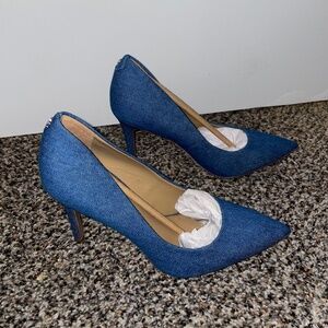 Sam Edelman Hazel Indigo Denim Pump Pointy Toe Heel Women's Size 6